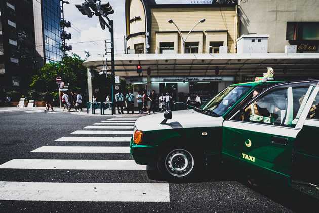 The unmistakable green taxis