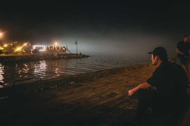 Nightime docks in Halifax