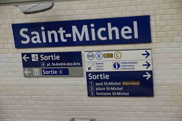 Parisine at Saint-Michel station. Photo by Chris Sampson
